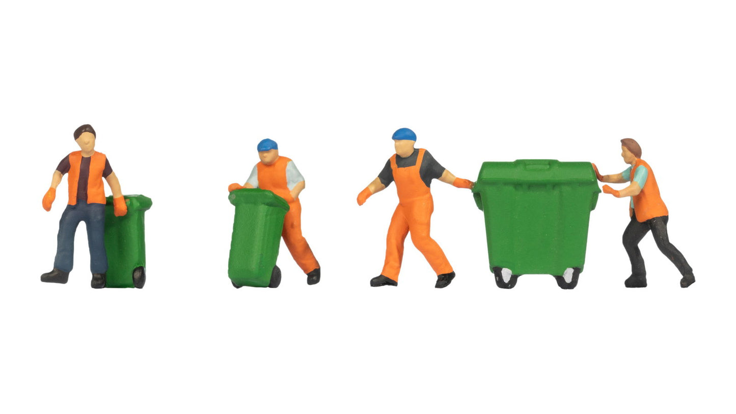 Noch 15027 HO Refuse Collection Figure (Set of 4)
