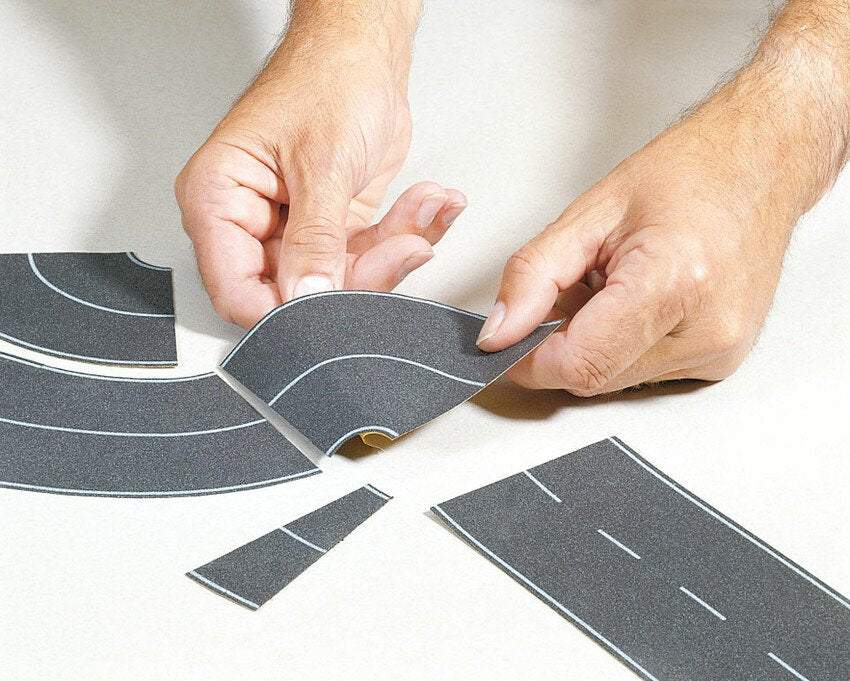Noch 60710 HO 6.6 cm Wide Grey Country Road Curve (Pack of 2)