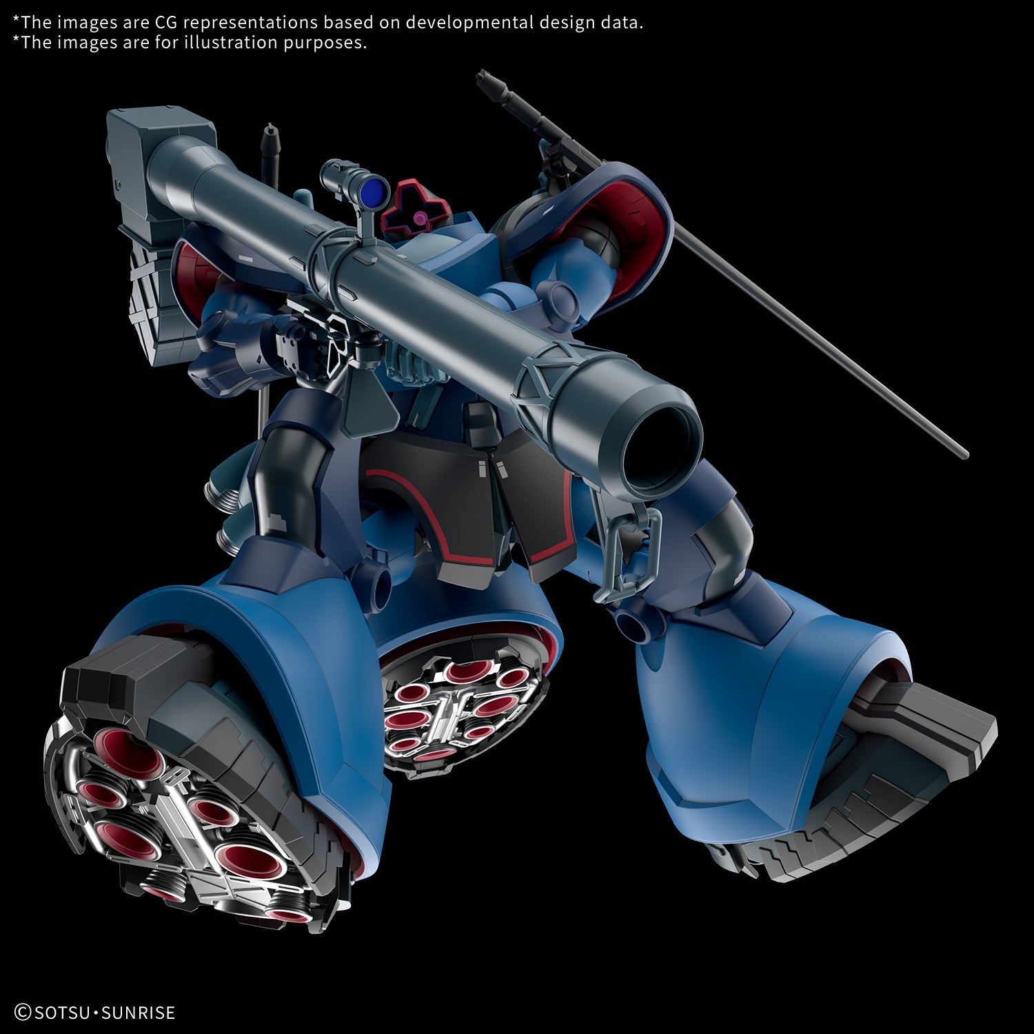Bandai 2794159 1:144 HG GQuuuuuuX MS-9 Challia’s Rick Dom (GQ) Plastic Model Kit