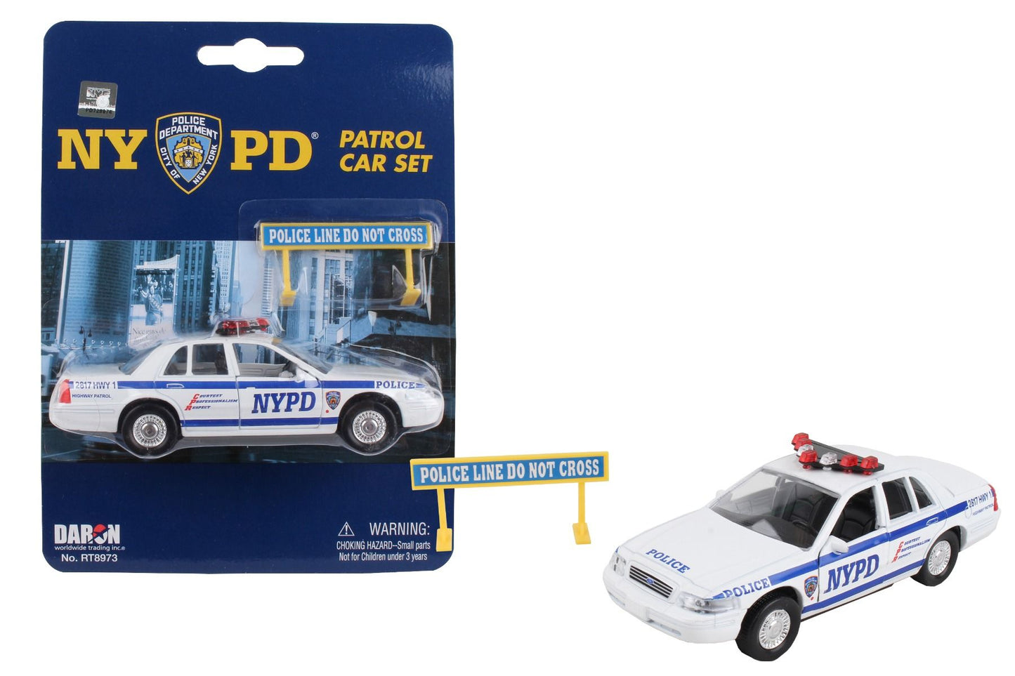 Daron Worldwide Trading RT8973 1:43 Scale NYPD Police Car Set