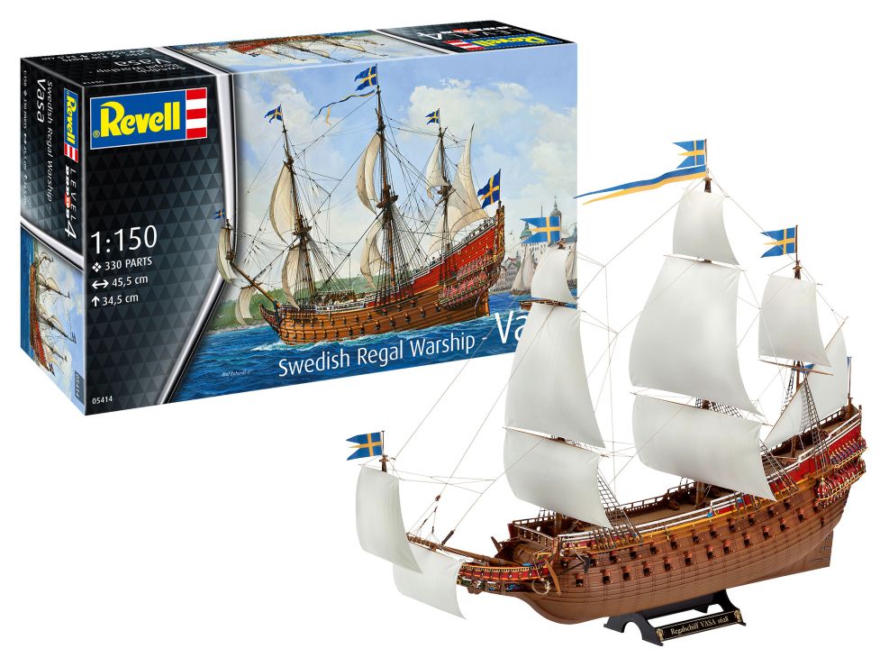 Revell of Germany 05414 1:150 Vasa Swedish Regal Warship Plastic Model Kit