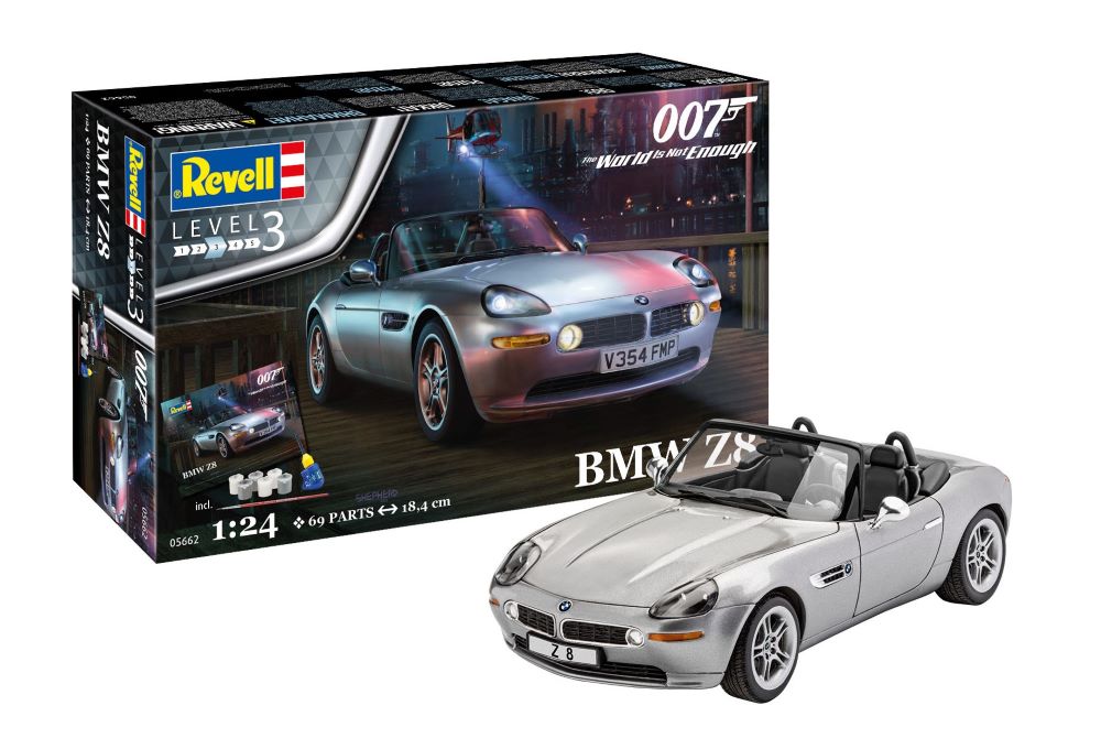 Revell of Germany 05662 1:24 James Bond BMW Z8 Gift Set Plastic Model Kit