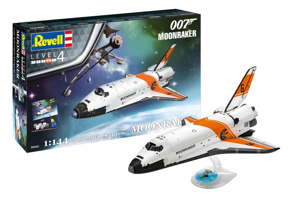 Revell of Germany 05665 1:144 James Bond 007 Moonraker Space Shuttle Plastic Kit