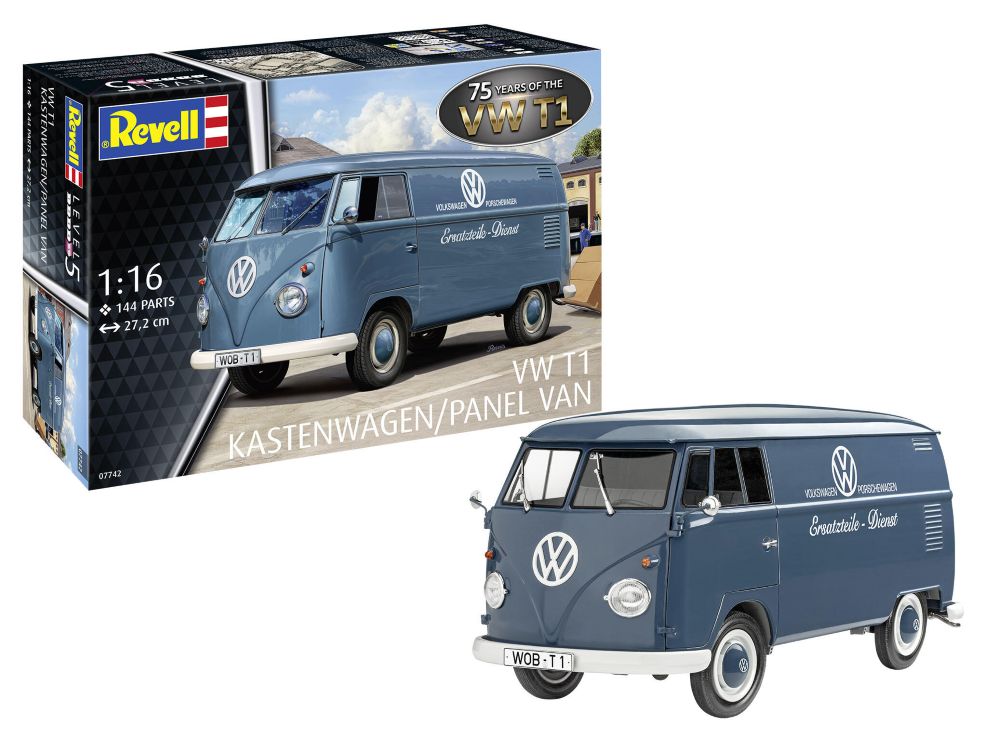 Revell of Germany 07742 1:16 75 Years of the VW T1 Panel Van Plastic Model Kit