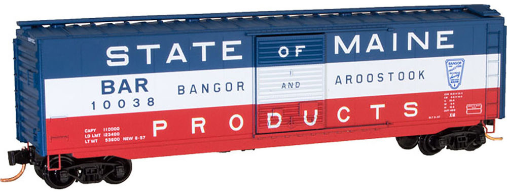 Micro-Trains 03100472 N Bangor & Aroostook 50' Single Door Boxcar #10038