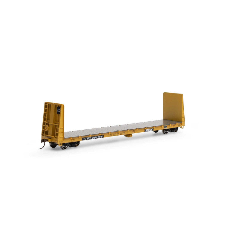 Athearn 17081 HO TTPX RTR 60' Bulkhead Flat Car #804168