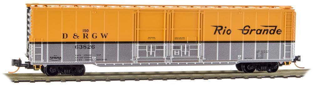 Micro-Trains 12200090 N D&RGW 60' Double Plug Door Boxcar #63826