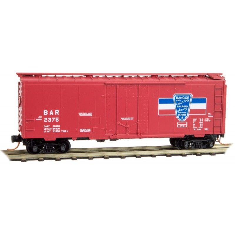 Micro-Trains 02100580 N Bangor & Aroostook 40' Standard Plug Door Boxcar #2375