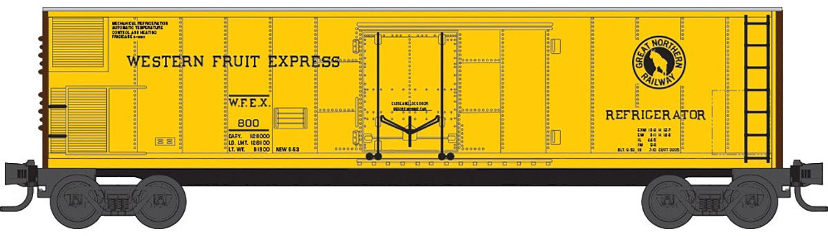 Micro-Trains 54800041 Z Western Fruit Express 51' Mechanical Reefer #800