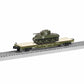 Lionel 1926751 O US Army 40' Flatcar with Sherman Tank #35351
