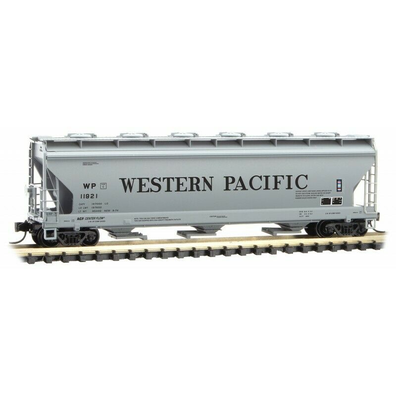 Micro-Trains 09300170 N WP 3-Bay ACF Center Flow Covered Hopper #11921