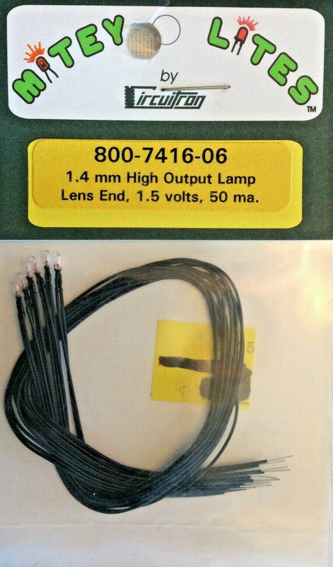 Circuitron 800-7416-06 1.5 V Clear High Output Long Life Light Bulb (Pack of 6)