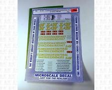 Microscale 87-817 HO 1963-70 Louisville & Nashville Early Diesel Decal Sheet