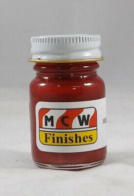 MCW Finishes 6704E Marlboro Maroon Metallic Enamel Paint - 15 ml. Bottle