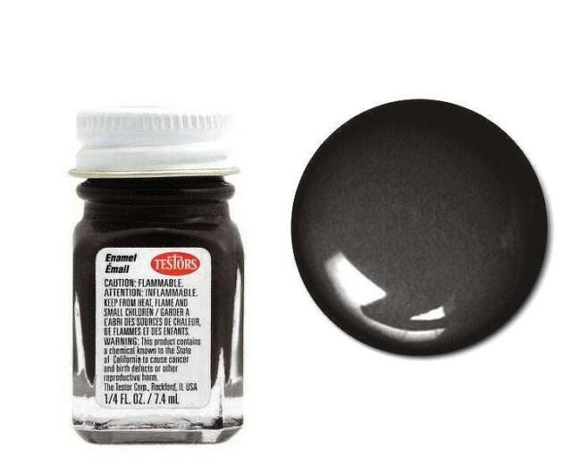 Testors 1198TT Gun Metal Flat Enamel Paint - 1/4 oz. Bottle