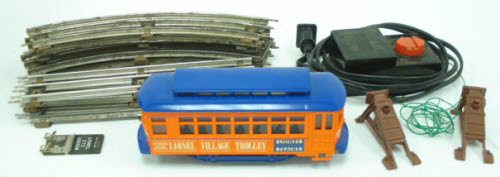 Lionel 6-21916 O Gauge Village Trolley Set EX/Box
