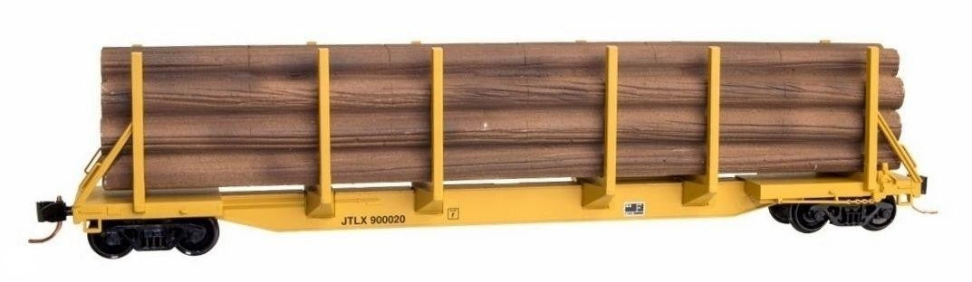 Micro-Trains 11500041 N JTLX 65' 100 Ton Log Car with Log Load #900020