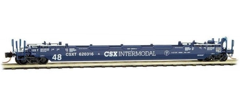 Micro-Trains 13500081 N CSX 70' Husky Stack Well Car #620316A