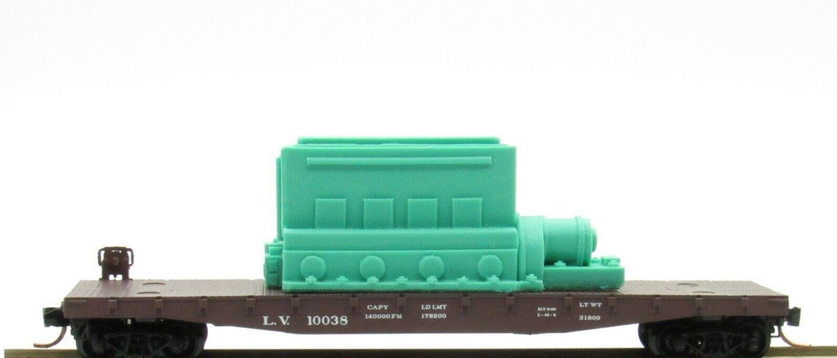 Micro-Trains 04500310 N LV 50' Fishbelly Side Flatcar With Load #10038