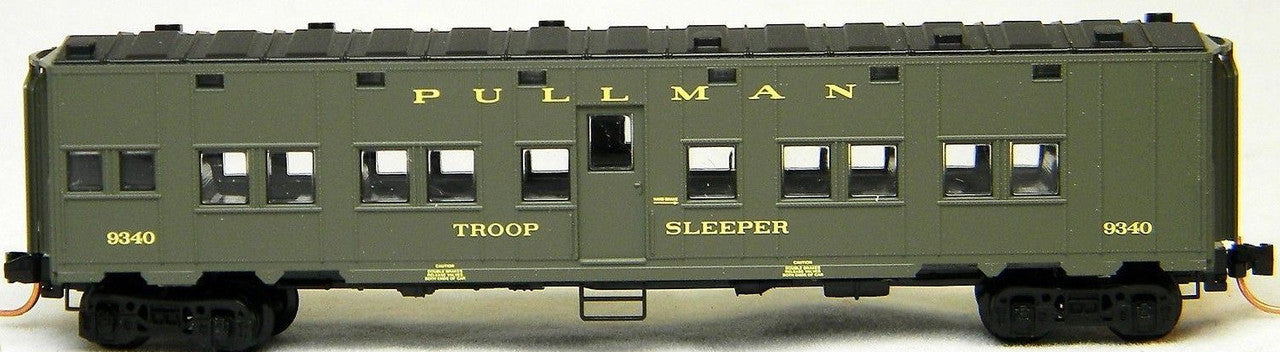 Micro-Trains 11600015 N US Office of Defense Trans 50' Troop Sleeper Car #9340 NIB