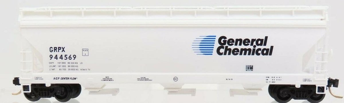 Micro-Trains 09400020 N GRPX 3-Bay ACF Centerflow Covered Hopper #944569 LN/Box