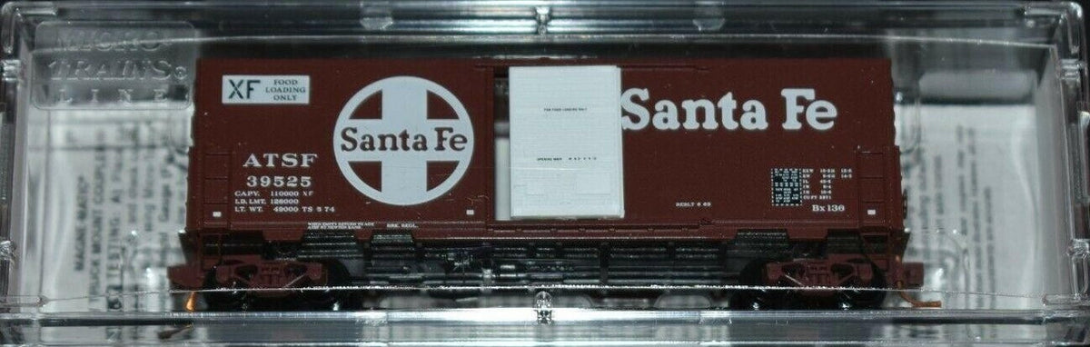 Micro-Trains 02454380 N ATSF 40' Standard Single Door Boxcar #39525 LN/Box