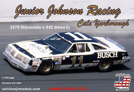 Salvinos JR Models JJO1979D  1:24 1979 Oldsmobile 442 Racing Car Plastic Kit