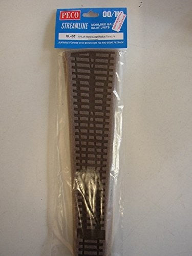 Peco SL-56 OO Foam Underlay for Large Radius Left Hand Points