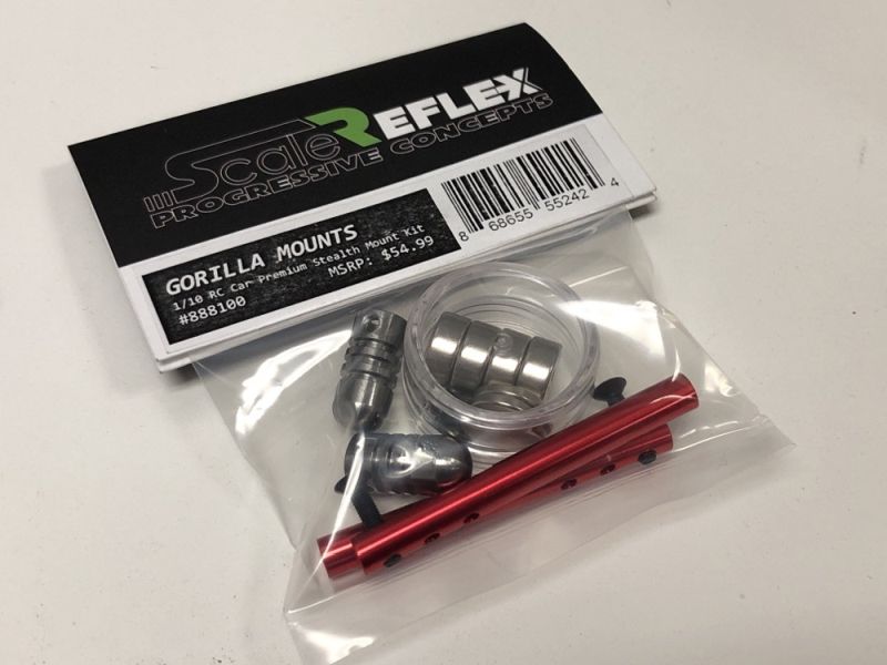 Scale Reflex 888110 Red Gorilla Mounts Magnetic Body Mount Kit