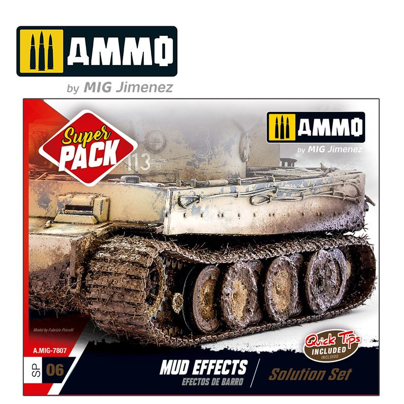 Mig Jimenez AMIG7807 Mud Effects Super Pack Solution Set