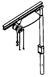 Stewart 1214 N I Beam Crane Hoist Kit