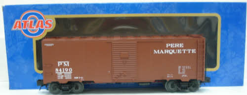 Atlas 8554-3 O Gauge Pere Marquette Boxcar - 3 Rail  #84190 LN/Box