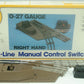 K-Line K-0274 O-27 Gauge 42" Right Hand Manual Switch Turnout