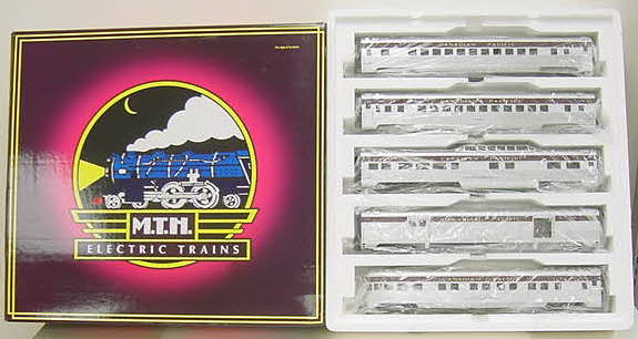 MTH 20-6547 O Canadian Pacific 70' Streamlined Passenger Car Set (Set of 5) NIB