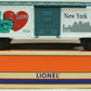 Lionel 6-19949 O Gauge I Love New York Boxcar #9700 LN/Box