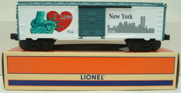 Lionel 6-19949 O Gauge I Love New York Boxcar #9700 LN/Box