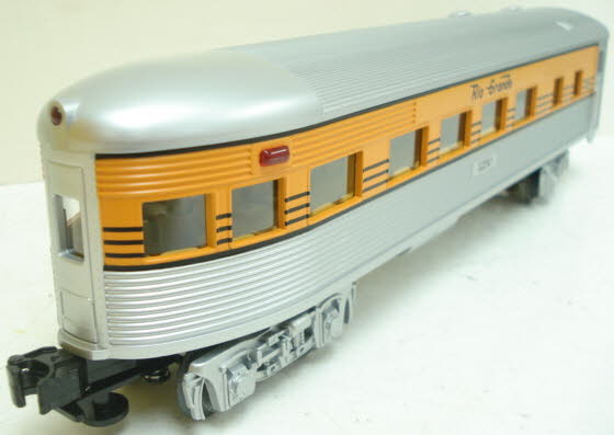 MTH 30-6094 O Denver & Rio Grande O-27 Streamlined Passenger Car Set (Set of 4) LN/Box