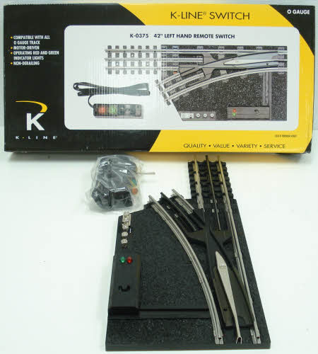 K-Line K-0375 O 42" Left Hand Remote Control Switch Turnout
