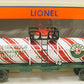 Lionel 6-26196 O Gauge Candy Cane Single Dome Tank Car LN/Box