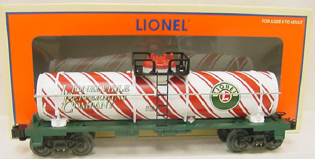 Lionel 6-26196 O Gauge Candy Cane Single Dome Tank Car LN/Box