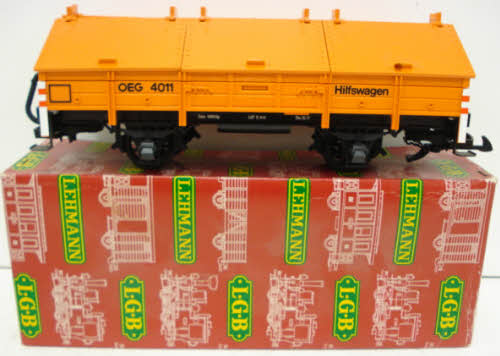 LGB 4011 G Scale OEG Low-Side Gondola w/ Covers EX/Box
