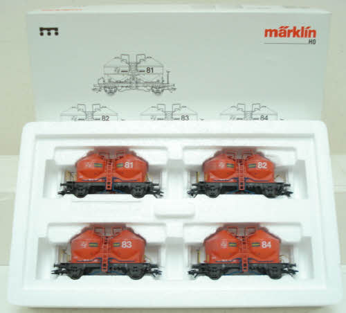 Marklin 4514 HO Silowagen 4-Car Set LN/Box