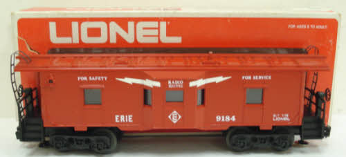 Lionel 6-9184 O Gauge Erie Bay Window Illuminated Caboose #9184 LN/Box