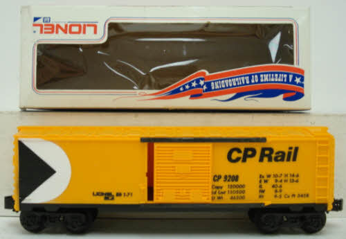 Lionel 6-9208 O Gauge Canadian Pacific Rail Boxcar LN/Box