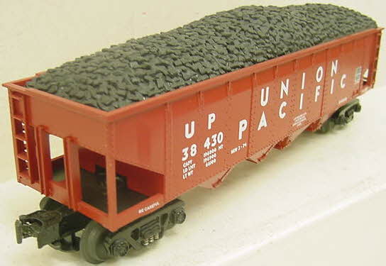 MTH 30-7521 O Union Pacific 4-Bay Hopper Car Set with Load (Set of 6) LN/Box