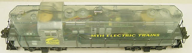 MTH 20-2049-1 Clear Body EMD GP-9 Diesel Engine- Very Rare LN/Box