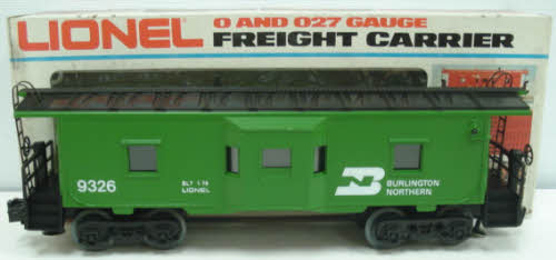 Lionel 6-9326 O Gauge Burlington Northern Bay Window Caboose