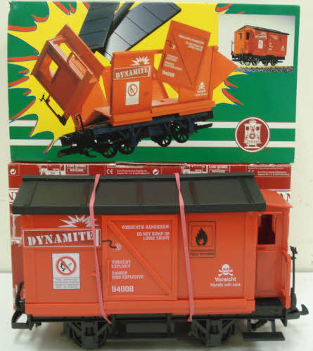 LGB 94008 G Scale Exploding Dynamite Car NIB