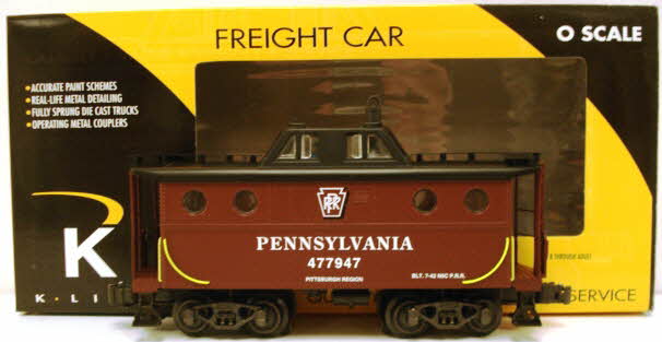 K-Line K615-1891 O Gauge Pennsylvania N5C Lighted Caboose #477947 EX/Box