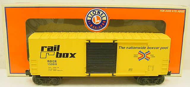 Lionel 6-36273 O Gauge Railbox Hi Cube Boxcar #15000 LN/Box